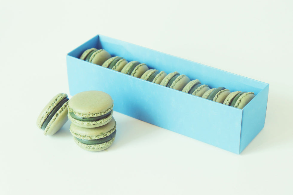 Macarons au thé matcha premium bio