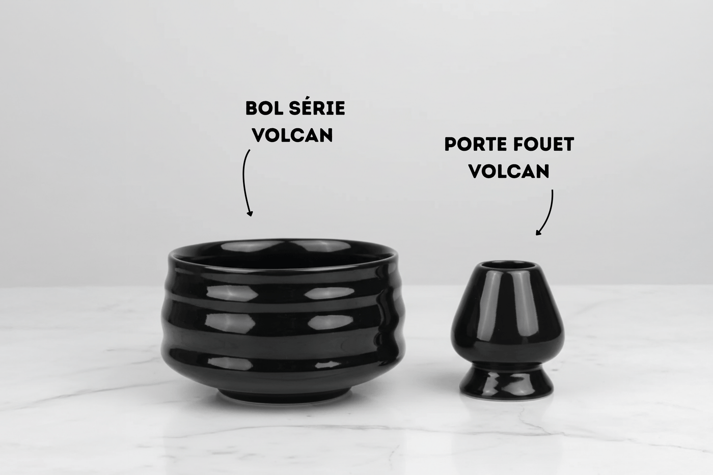 bol à matcha chawan traditionnel série volcan