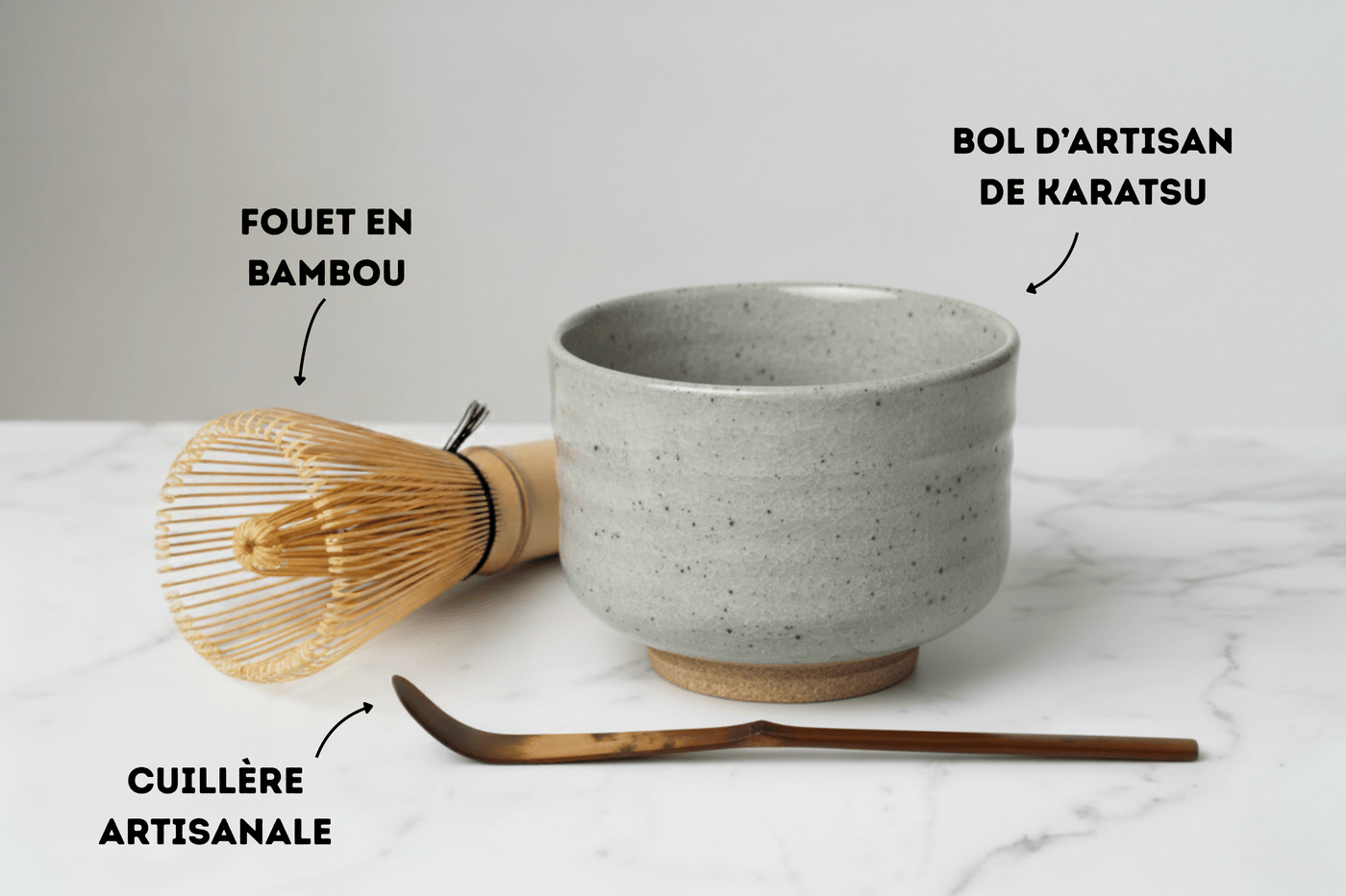 bol d'artisan de Karatsu bords hauts