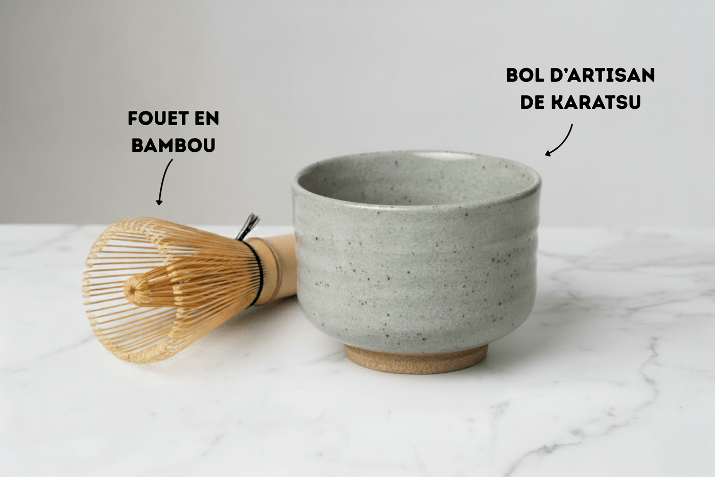 bol d'artisan de Karatsu bords hauts