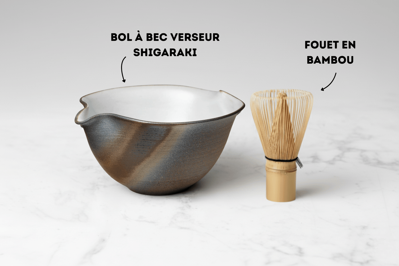 Bol à bec verseur d'artisan de Shigaraki