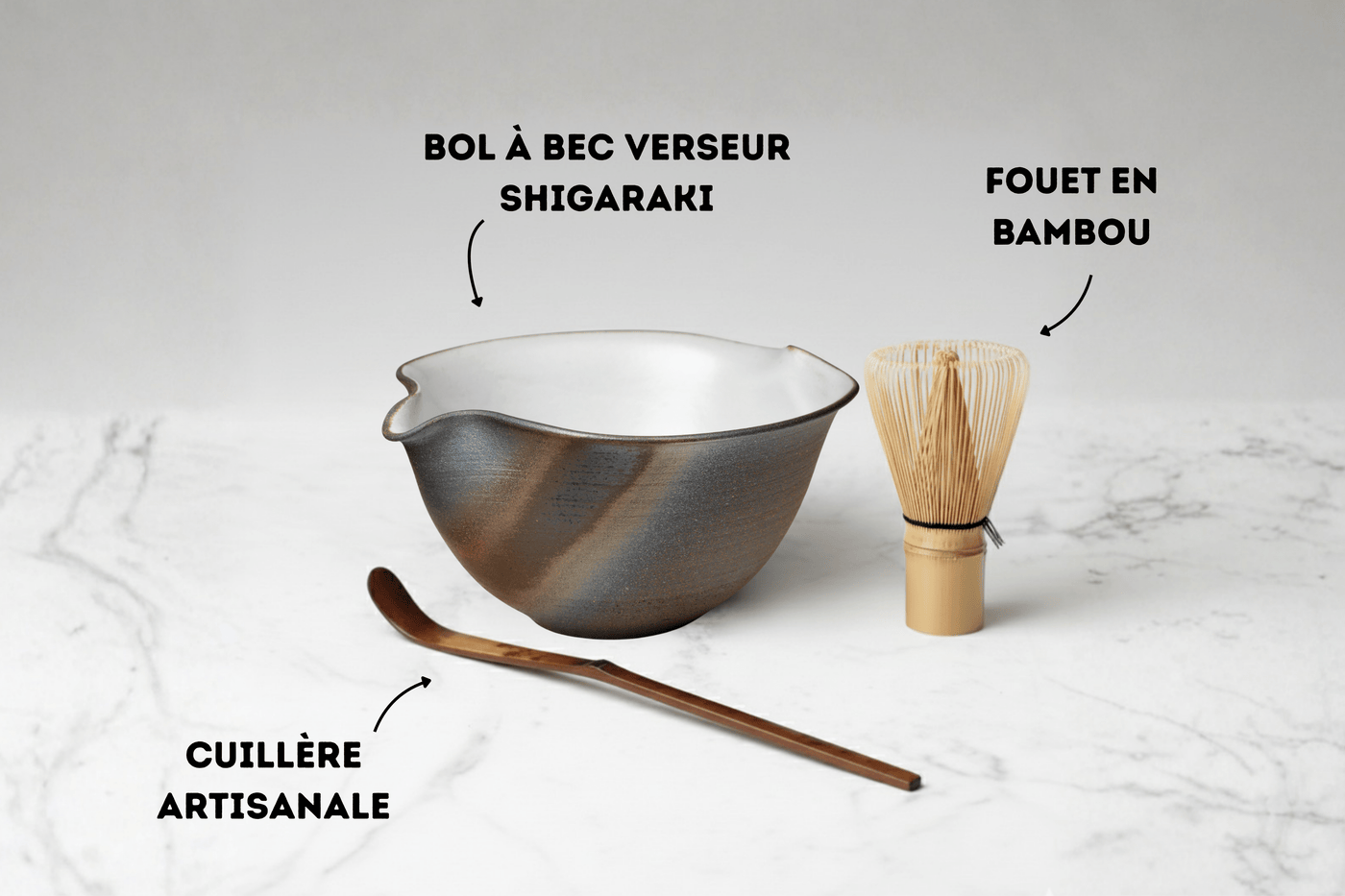 Bol à bec verseur d'artisan de Shigaraki