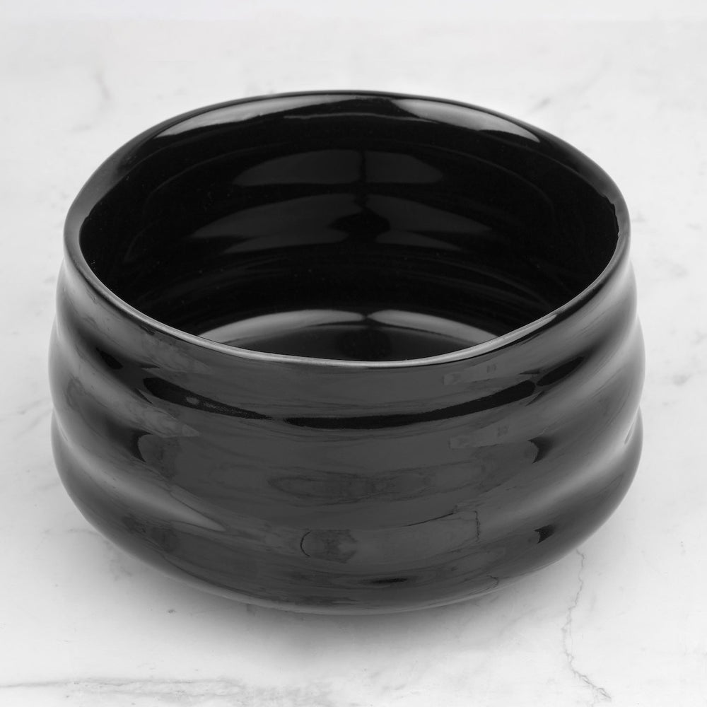 bol à matcha chawan série volcan noir