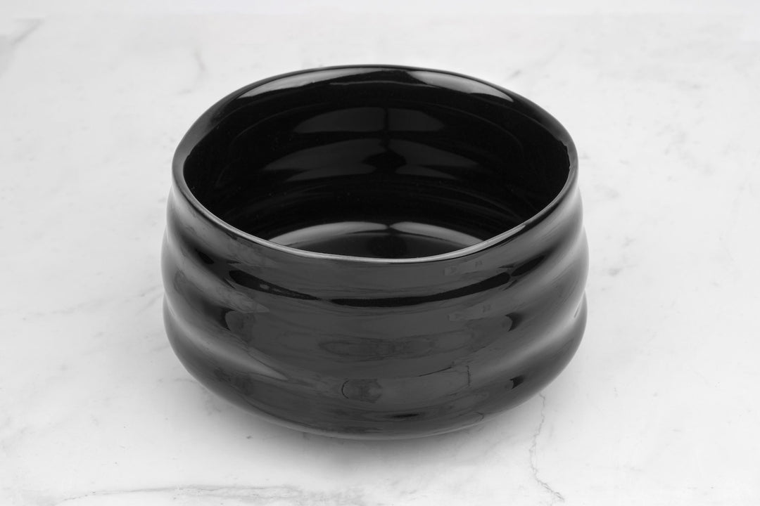 bol à matcha chawan série volcan noir